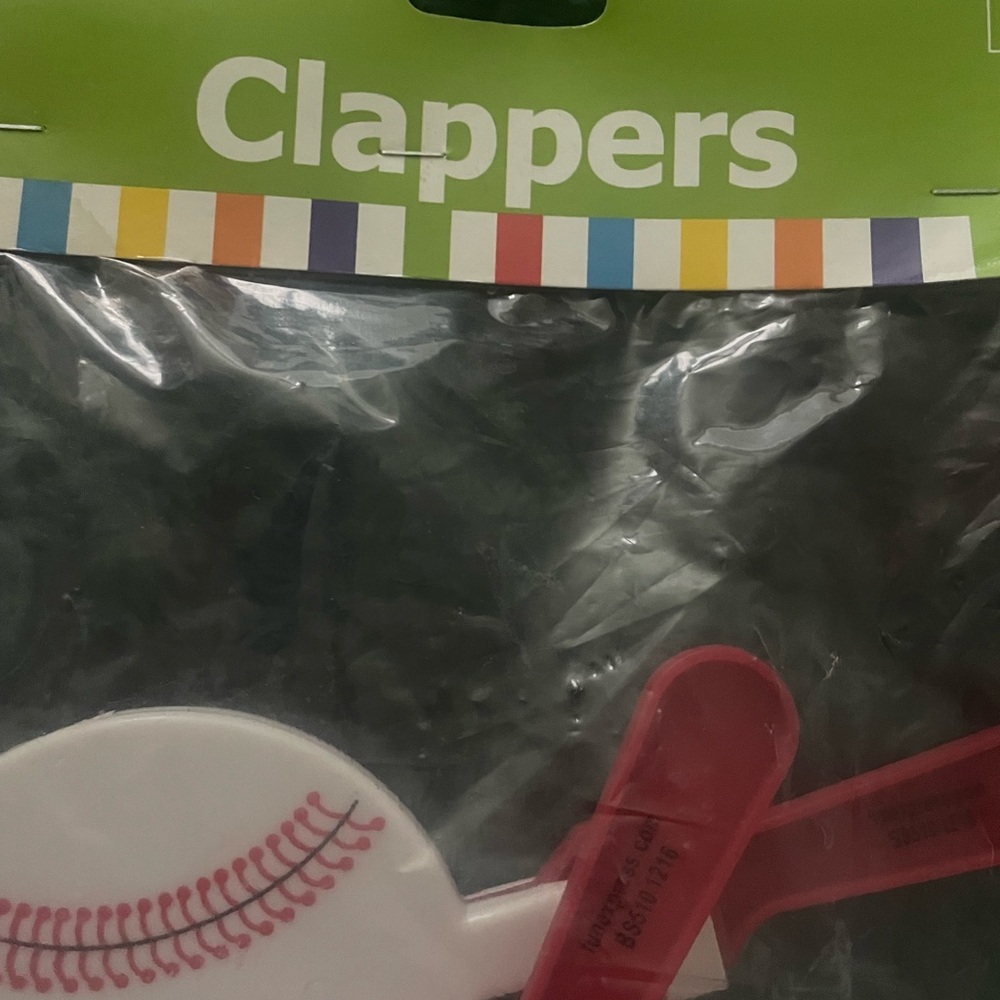 Clappers Red and White Party Favors